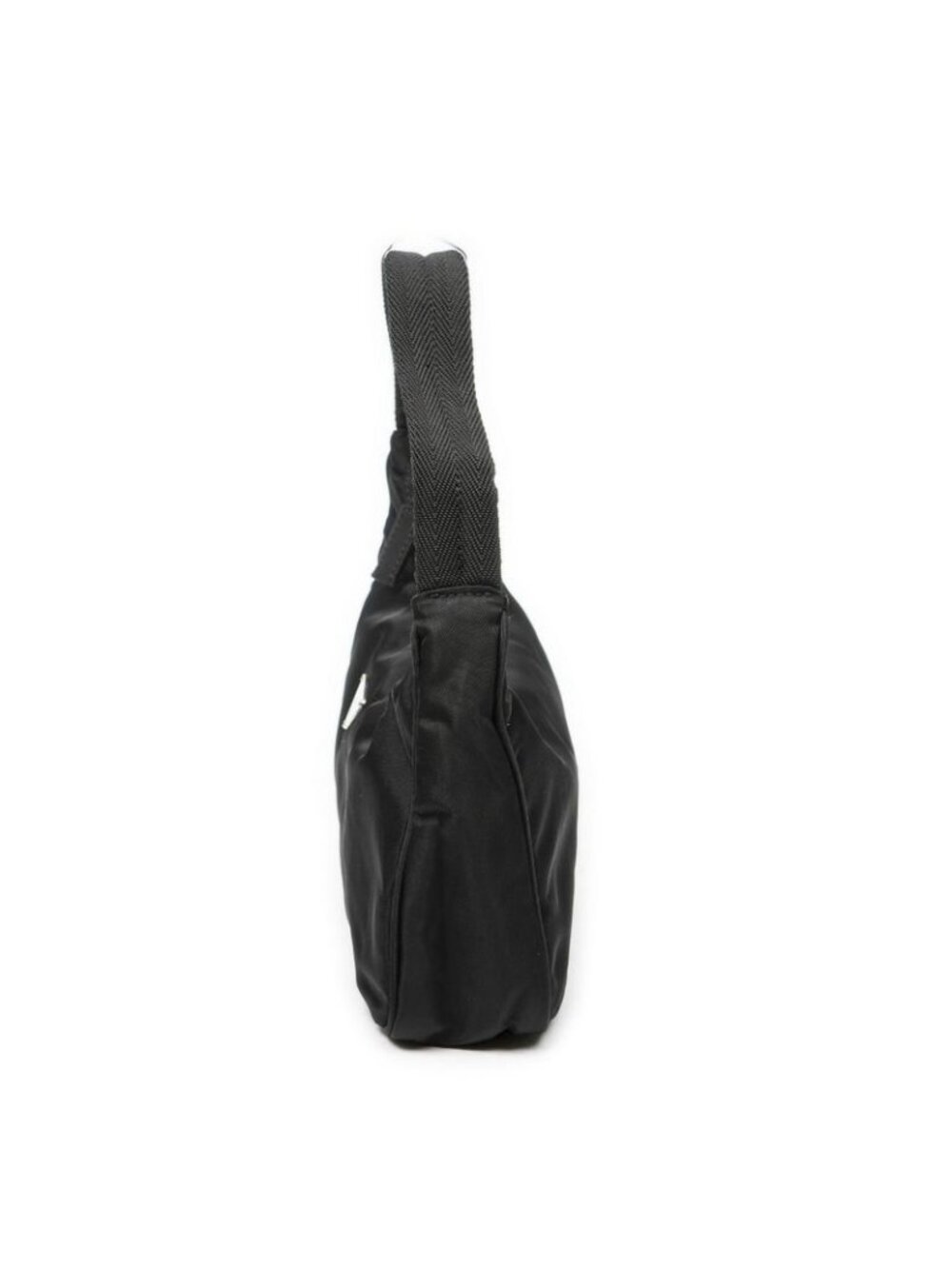 Prada Mini Zip Hobo Black Nylon Canvas - Picture 3 of 10